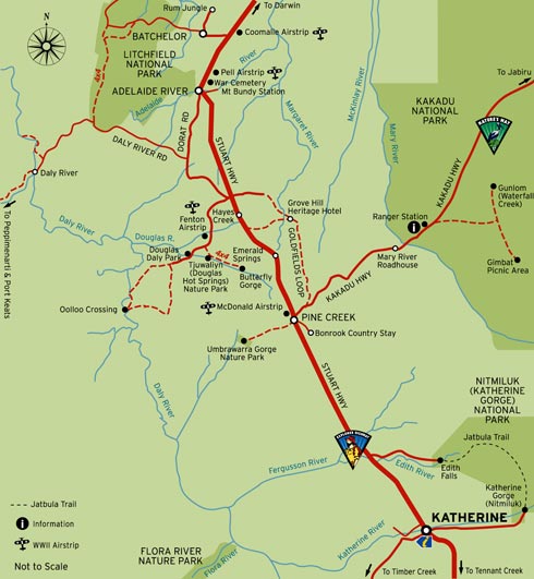 • Map of Douglas Hot Springs - credit Parks 