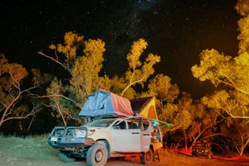 Hilux 4wd camper hire for a family of 5 May till October from Darwin.