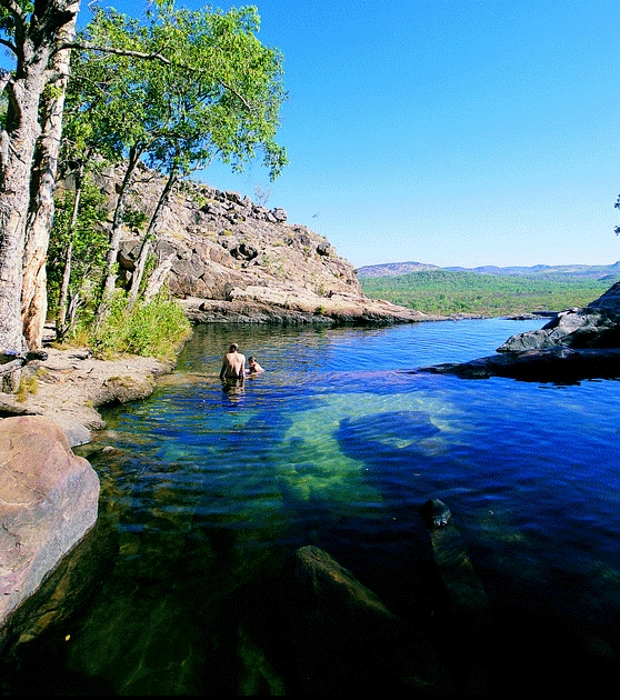 Gunlom Falls rock pool